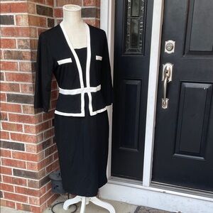 Homeyee Black and White‎ Classic Dress